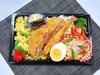  07月09日（木）： 盆踊り！『 スパイシーチキンピラフ』エビフライ ＆ たまごチーズハムカツ！ （美味しいドーナツ付） 