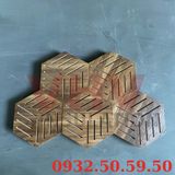  Tấm Gỗ Tiêu Âm Hình Lục Giác Có Họa Tiết, Trang Trí Cao Cấp, Decor Sang Trọng, SẴN KEO DÁN 