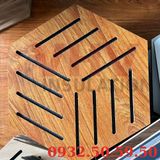  Tấm Gỗ Tiêu Âm Hình Lục Giác Có Họa Tiết, Trang Trí Cao Cấp, Decor Sang Trọng, SẴN KEO DÁN 