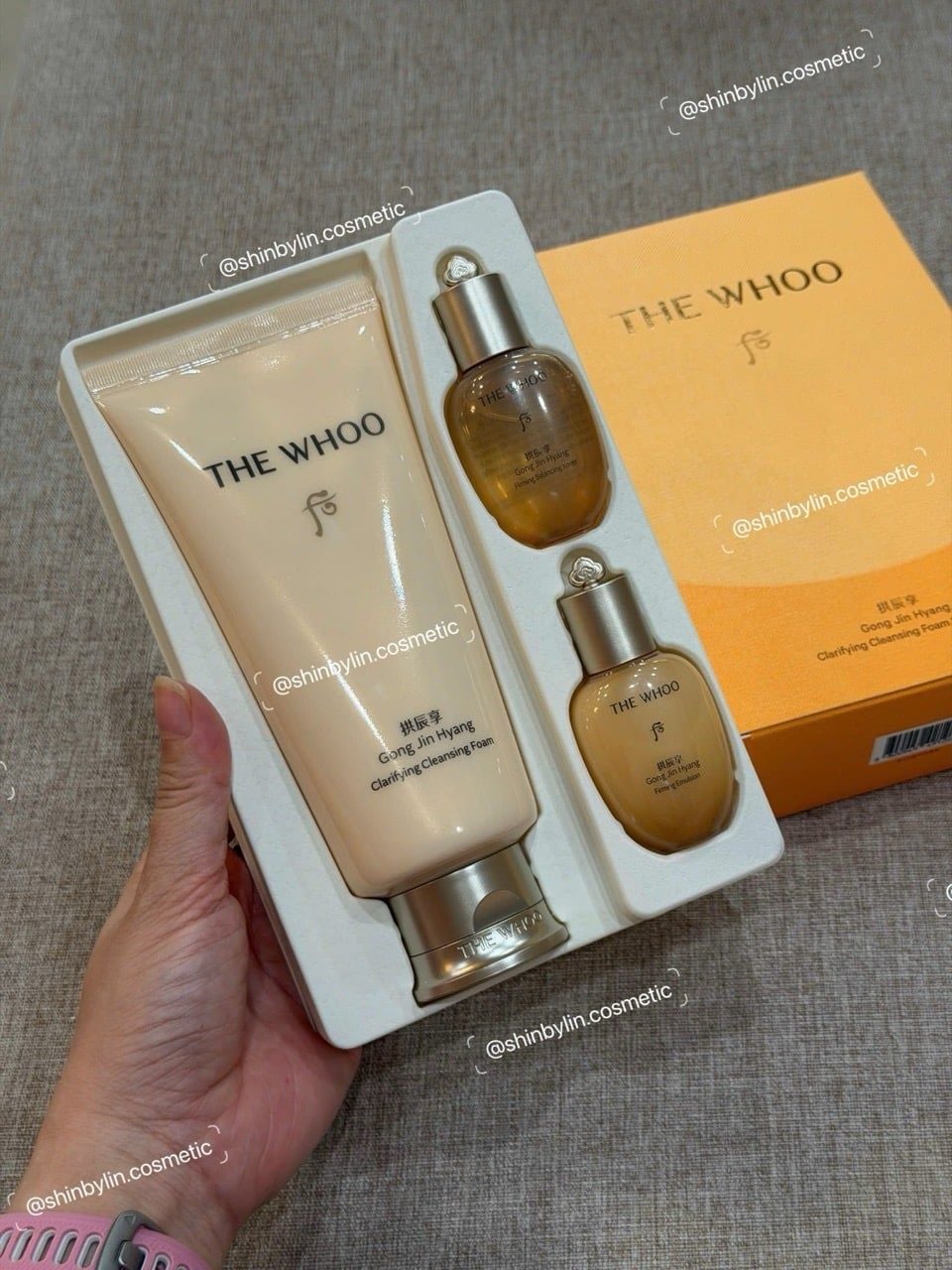  Set Sữa Rửa Mặt Whoo Gongjinhyang Clarifying Facial Foam Cleanser Special Set 