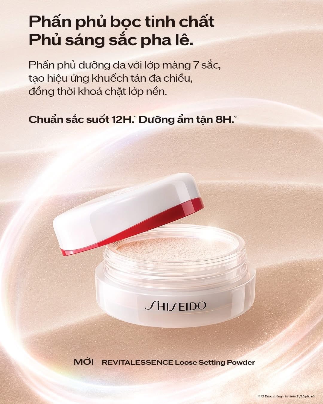  Phấn Phủ Bột Shiseido Revitalessence Loose Setting Powder 7G - 01 Hydrating Glow 
