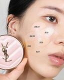  Cushion YSL Dành Cho Da Khô Touche Éclat Glow-Pact (vỏ da hồng) SPF 50 PA++++ 12g B10 Porcelain - F7804500 