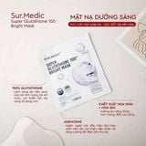  Mặt Nạ Dưỡng Trắng Da Chuyên Sâu Sur.Medic+ Super Glutathione 100™ Bright Mask 30g - 1 Miếng 