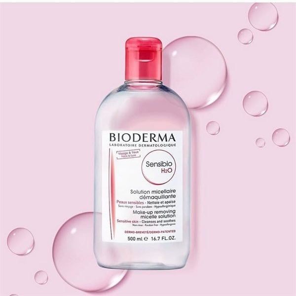  Nước Tẩy Trang Bioderma Sensibio H2O Dành Cho Da Nhạy Cảm - Màu Hồng - 500ML 