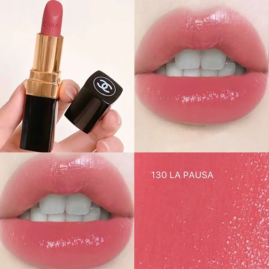  Son Chanel Rouge Coco Longwear Satin Lipstick 3.5G #130 La Pausa 