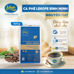 Cà phê Lekofe Bình Minh nguyên hạt 500g