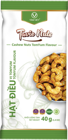  HẠT ĐIỀU GÓI 40GR CHỌN VỊ - ĂN VẶT HEALTHY ORGANIC - HẠT DINH DƯỠNG KHÔNG CHẤT PHỤ GIA 