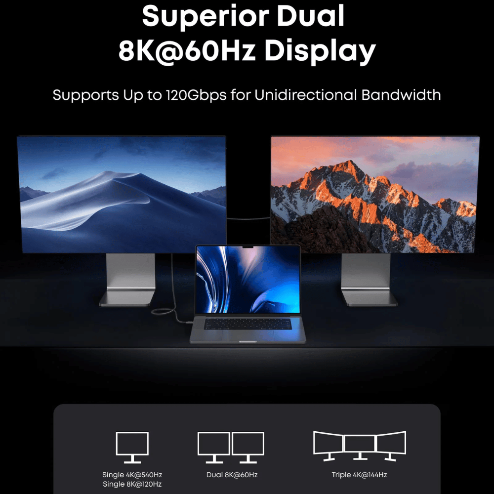 Cáp Thunderbolt 5 Anker Prime A84N1 USB-C sang USB-C 0.5m, 80Gbps, 240W