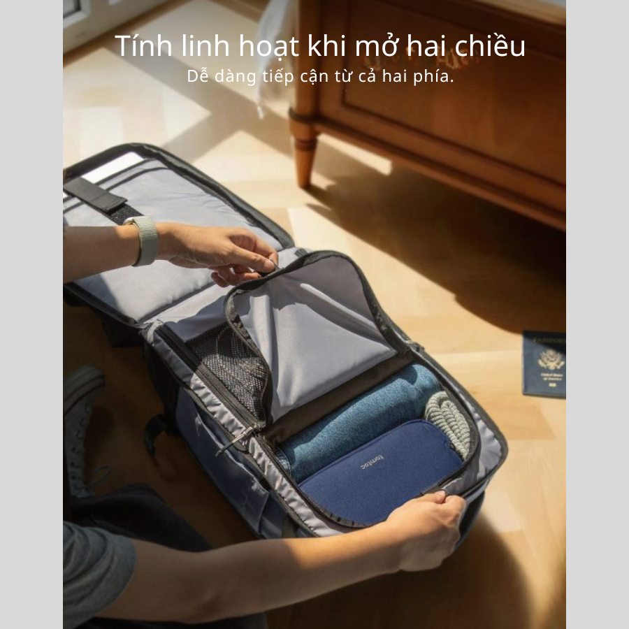 Balo Tomtoc Liteway Travel Backpack T66 Với Dung Tích 40L