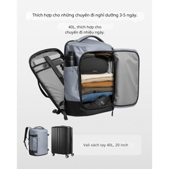 Balo Tomtoc Liteway Travel Backpack T66 Với Dung Tích 40L
