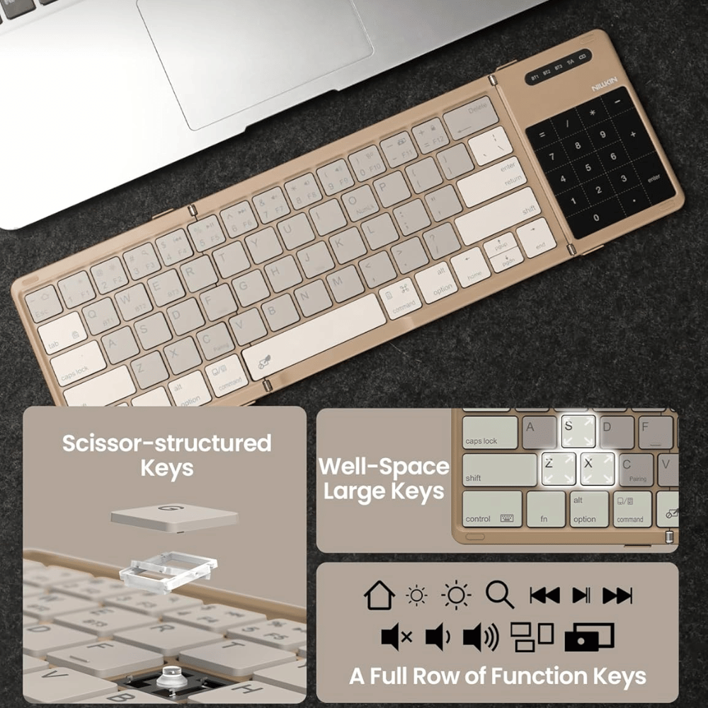 Bàn Phím Bluetooth Gập Gọn Nillkin Cube Pocket Keyboard NKF01