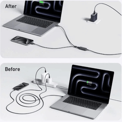 Cáp Sạc Anker 2in1 140W USB-C to USB-C 1.2m (Nylon) - A8895H11