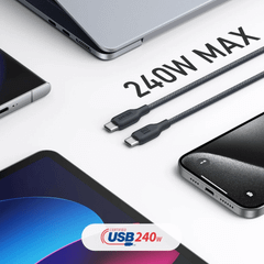 Cáp Sạc Anker 543 C-C 0.9m Nylon Bio-braided A80E5