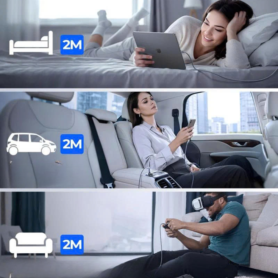 Combo 2 Cáp Sạc Nhanh LISEN USB-C To USB-C 240W PD3.1