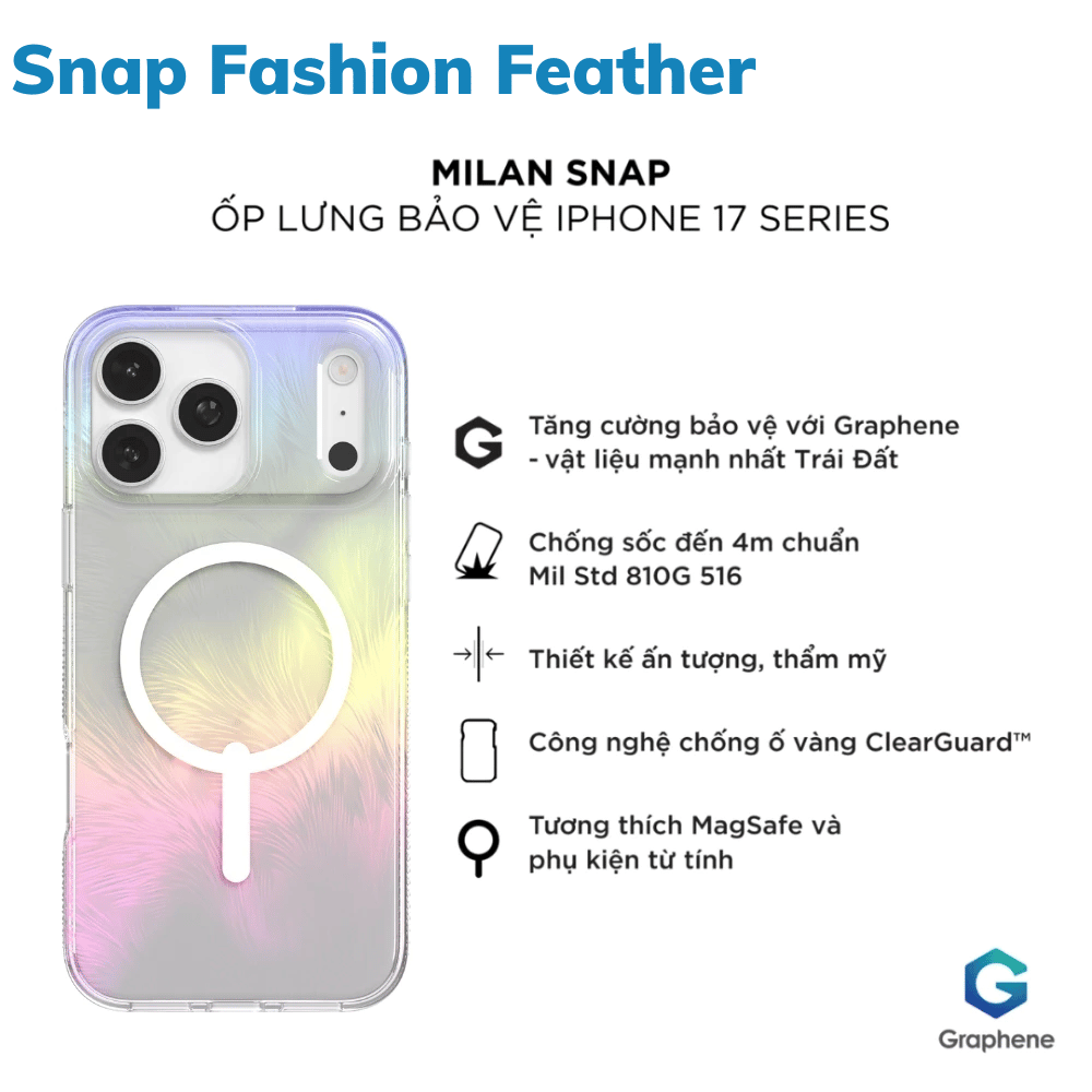 Case/ Ốp Lưng iPhone 17 Series ZAGG Milan Snap