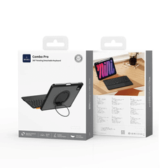 Case Kèm Bàn Phím Bluetooth iPad WIWU MK-007 Pro Đế Xoay 360°