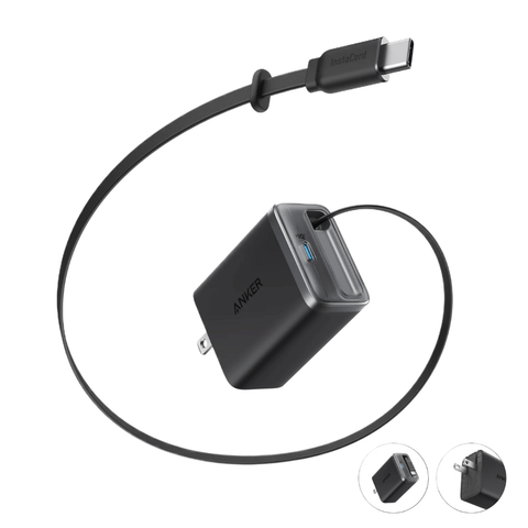 Củ Sạc Anker Nano 1C 35W Tích Hợp Cáp USB-C Rút Gọn A2658