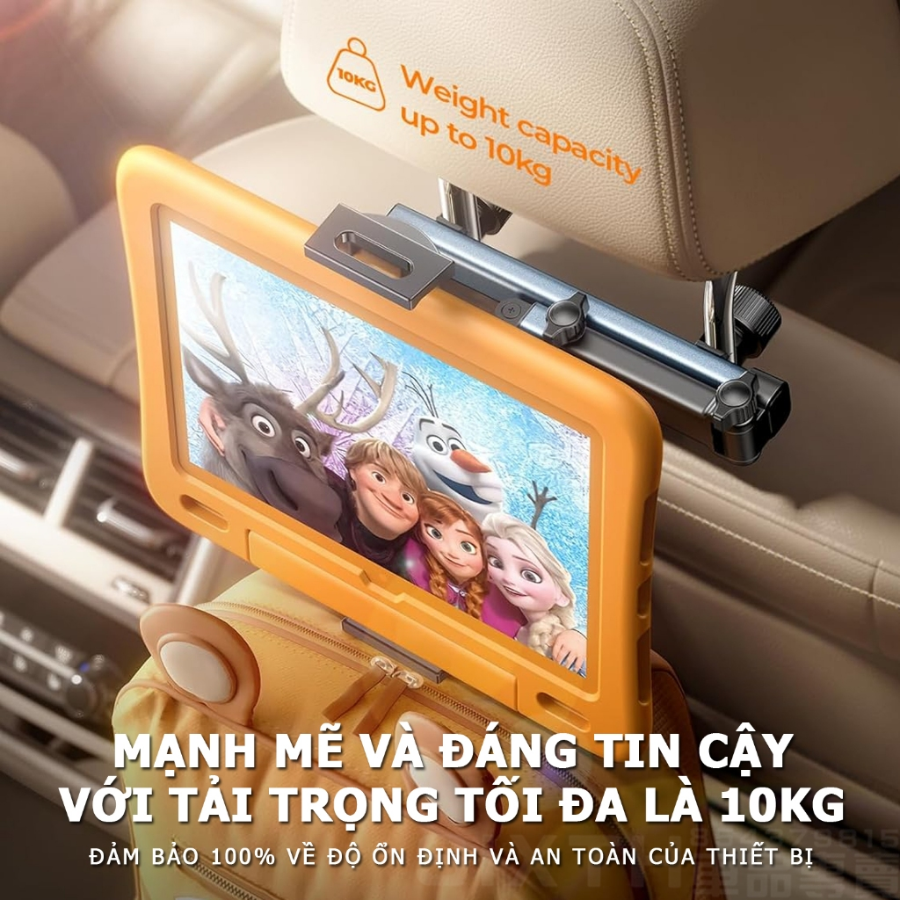 Giá Đỡ Máy Tính Bảng LISEN 3 In 1 Gắn Tựa Đầu Xe Hơi