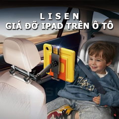Giá Đỡ Máy Tính Bảng LISEN 3 In 1 Gắn Tựa Đầu Xe Hơi