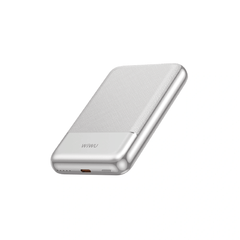 Pin/ Sạc Dự Phòng Không Dây WiWU Silver Seraph Alloy Unibody