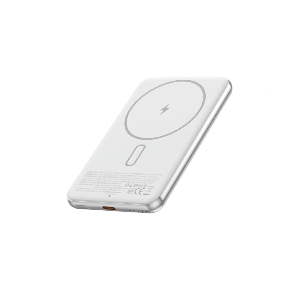 Pin/ Sạc Dự Phòng Không Dây WiWU Silver Seraph Alloy Unibody