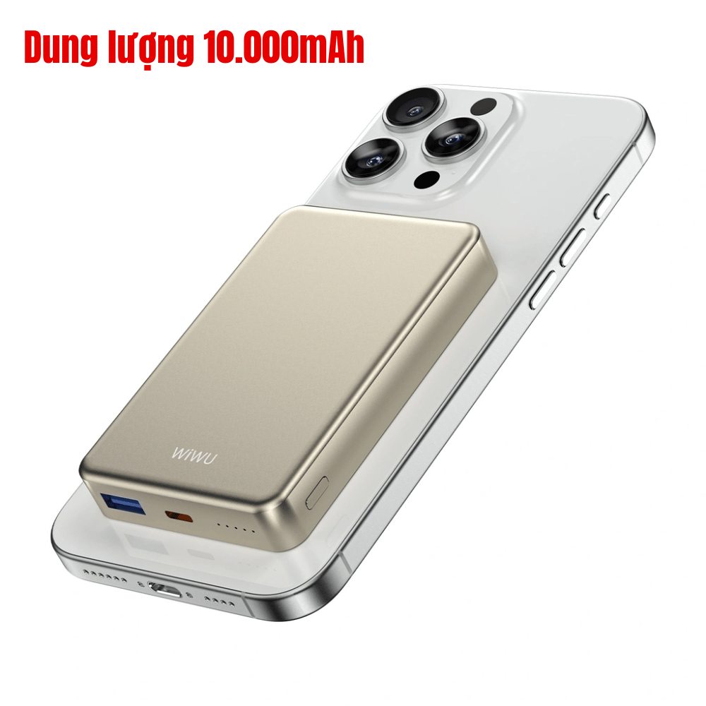 Pin/ Sạc Dự Phòng MagSafe Siêu Mỏng WIWU Ultra-Thin P15-1