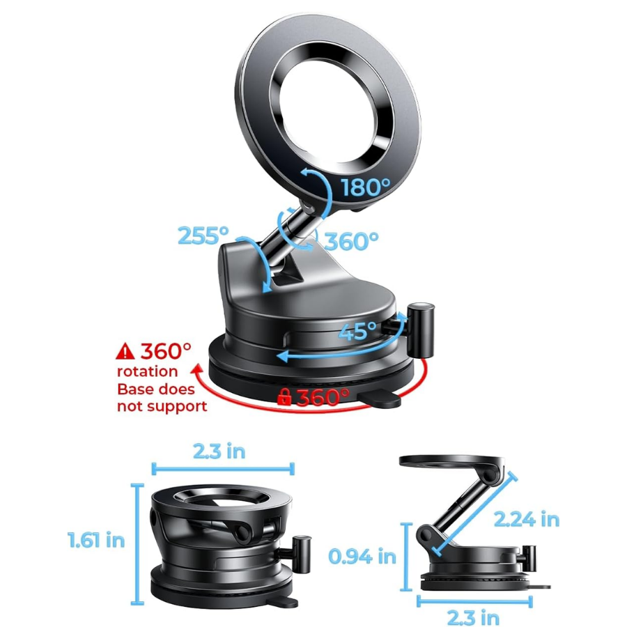 Giá Đỡ Điện Thoại Từ Tính MagSafe LISEN Manual Suction Lever Lock