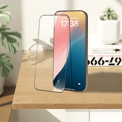 Kính Cường Lực iPhone 17 Series HODA 3D Curved Diamond Like Carbon (Có Khung Trợ Dán)