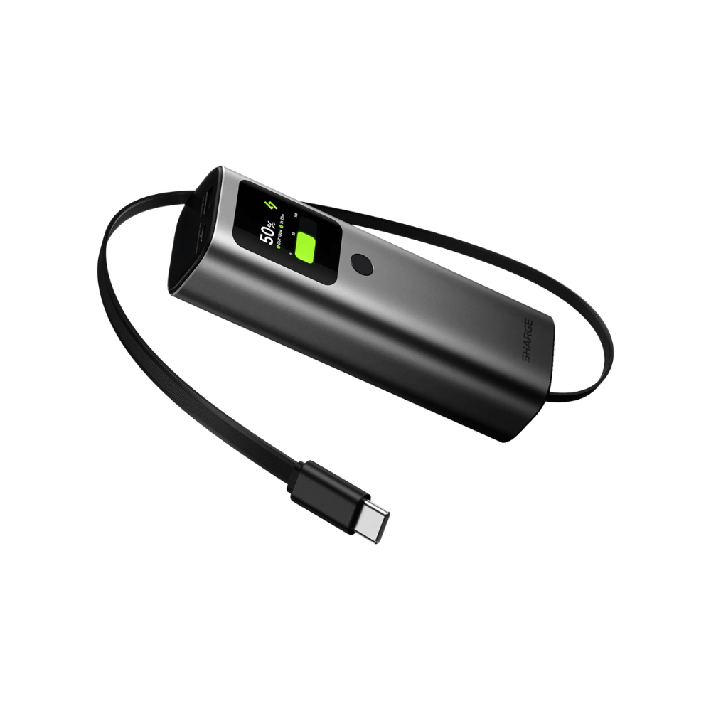 Pin Sạc Dự Phòng Sharge Retractable 165W 20.000mAh