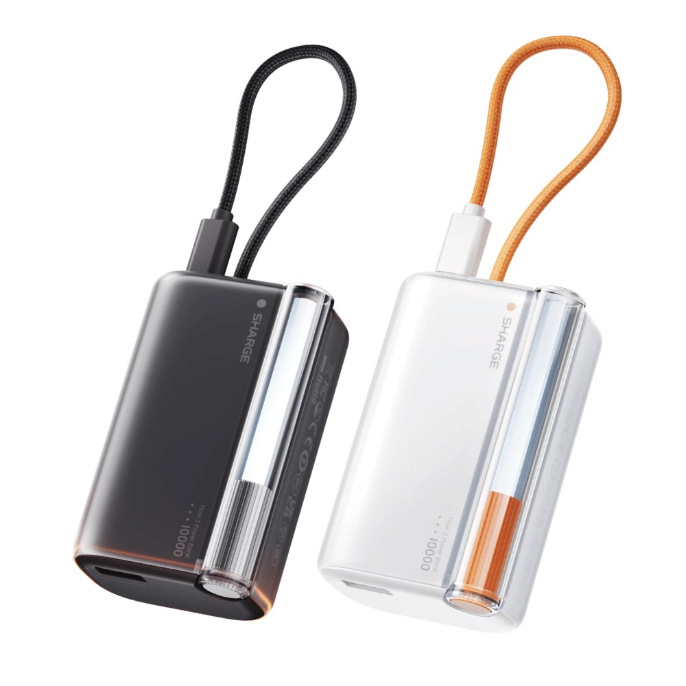 Sạc Dự Phòng Sharge Flow 3 45W 10.000mAh Tích Hợp Cáp Type-C