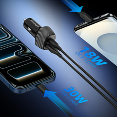 Tẩu Sạc Ô Tô Innostyle PowerOn Speed 1 Cổng USB-C & 1 USB-A 48W IC48-2PD