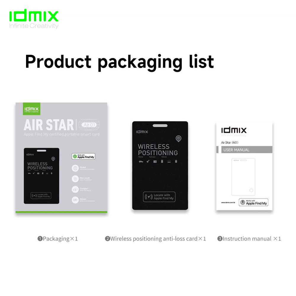 Thẻ Định Vị Find My IDMIX Air Star Air 01