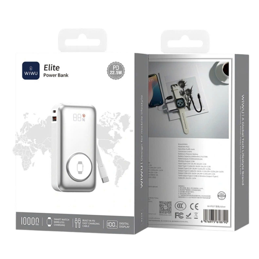 Pin Sạc Dự Phòng WiWU Elite 22.5W