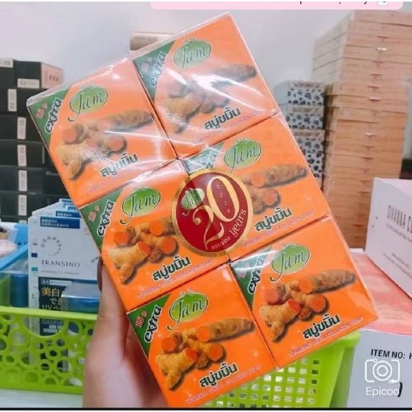 Xà bông nghệ giảm mụn trắng da Jam Thái Lan