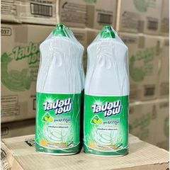 Nước rửa chén bát thái 800ml màu xanh lá,  chai nước rửa chén bát không mùi cực sạch