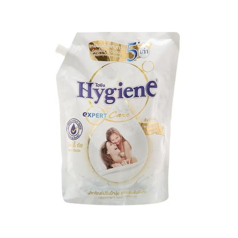 Nước Xả Vải Hygiene màu trắng Thái Lan Đậm Đặc Lưu Hương Lâu Làm Mềm Vải Hương Nước Hoa Túi 1100ml
