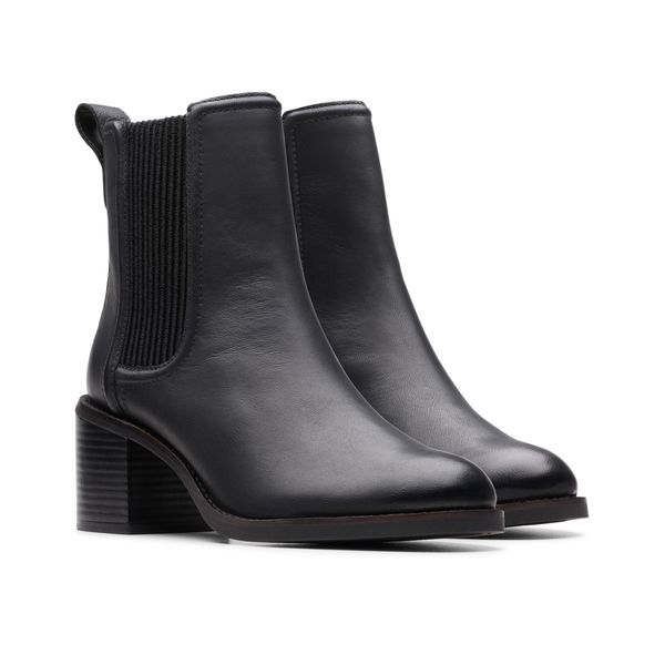Giày Bốt Cao Gót Da Nữ Clarks - Chamberly Top