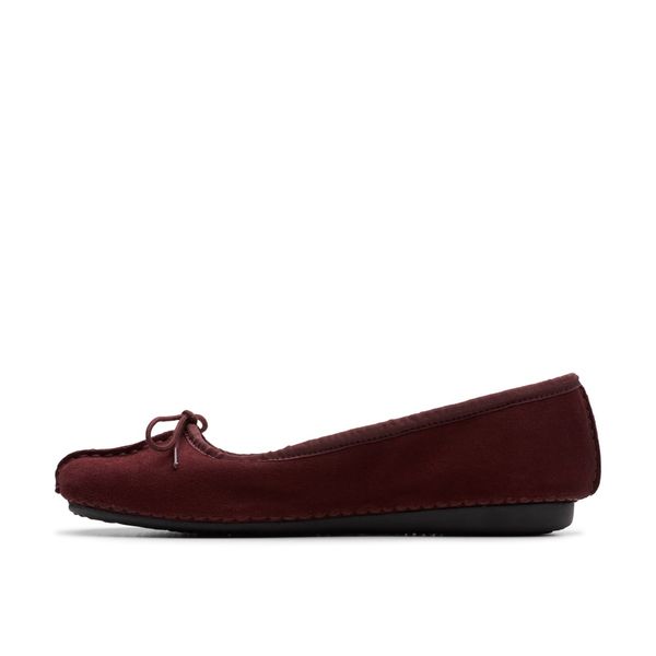 Giày Búp Bê Da Nữ Clarks - Freckle Ice