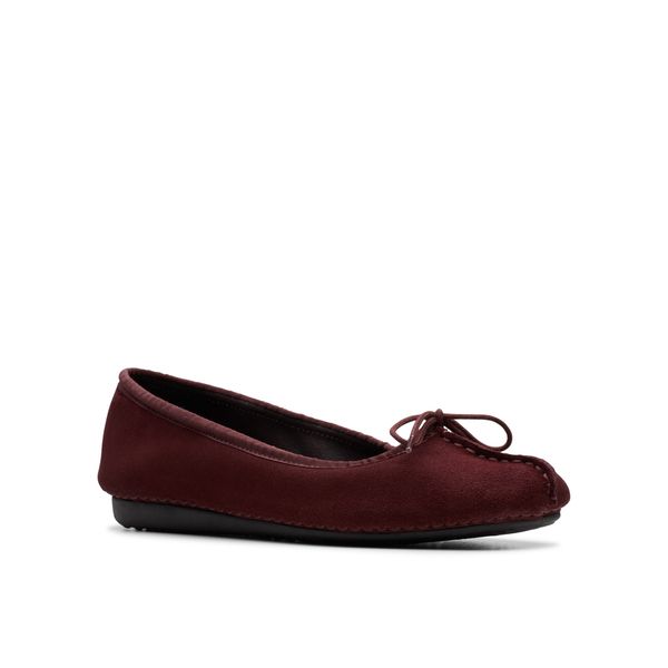 Giày Búp Bê Da Nữ Clarks - Freckle Ice