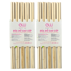 Combo 2 Bộ 10 đũa gỗ Eonwon EW-001