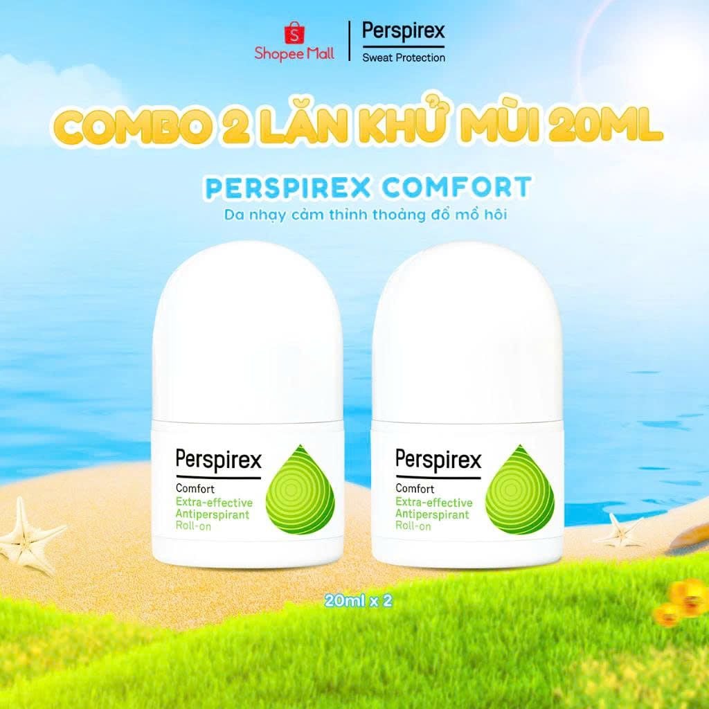  Combo 2 Lăn khử mùi Perspirex Comfort 20ml 
