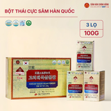  Bột Thái cực sâm Hàn Quốc (Korean Taekuk Insam Powder) 100g*3lọ/hộp 