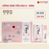  Hồng sâm yến sào G - Bird dạng thạch (Korean red Gingseng & Birds nest Jelly Stick) 20g*30/hộp 