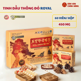  Tinh dầu thông đỏ hoàng gia Hàn Quốc 60v*450mg - (Hộp nhỏ) 