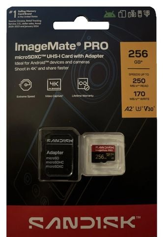 Thẻ nhớ Sandisk Micro SDXC ImageMate Pro 512GB 250MB/s