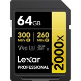 Thẻ nhớ Lexar Professional 2000x SDHC/SDXC UHS-II U3 64GB V90