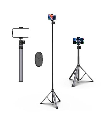 Gậy Selfie di động COMAN MT66 cao 185cm, điều khiển từ xa cho điện thoại