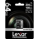 Thẻ nhớ SD Lexar Professional Silver Plus UHS-I U3 64GB