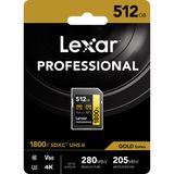Thẻ nhớ Lexar Professional 1800x SDXC UHS-II U3 V60 512GB