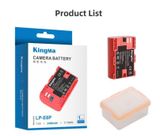Bộ Pin Sạc đôi Kingma for Canon LP-E6P, 2400mAh